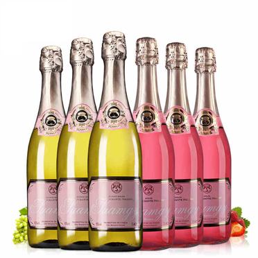 素材-酒类行业素材(16)-意大利进口桃红甜白起泡酒